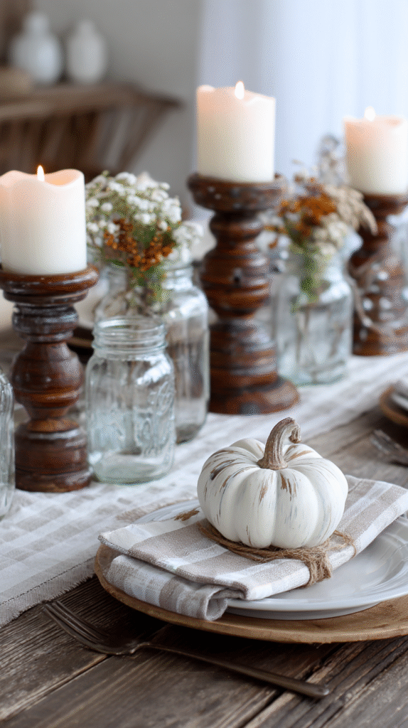 Rustic DIY Thanksgiving table
