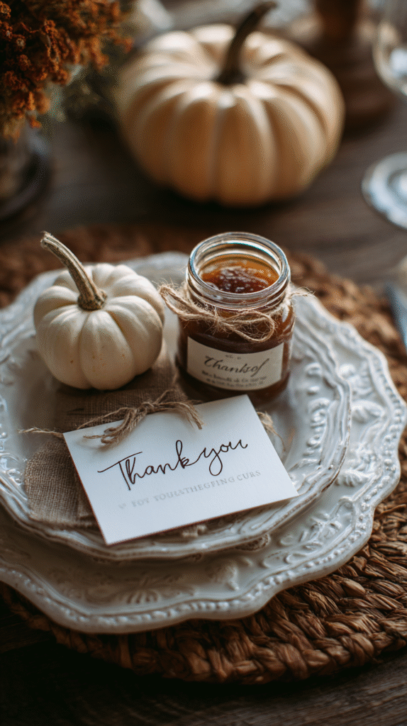 Rustic Thanksgiving place setting