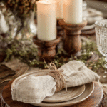 Rustic Thanksgiving place setting