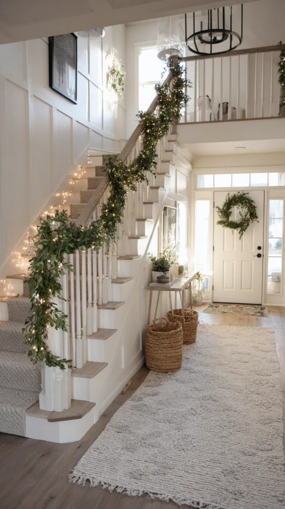 Create a warm welcome with garland